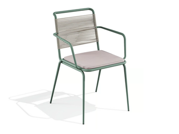 KISSI - Powder coated steel chair with integrated cushion by BABEL D - view 2